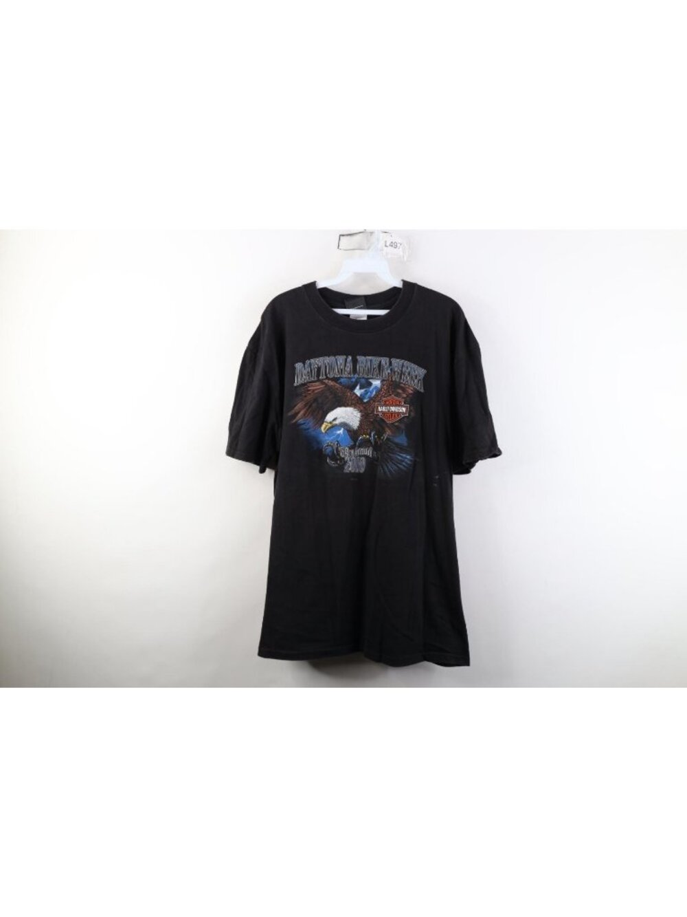 Vintage Y2K Harley Davidson Mens XL 2010 Daytona Bike Week Eagle T-Shirt Black